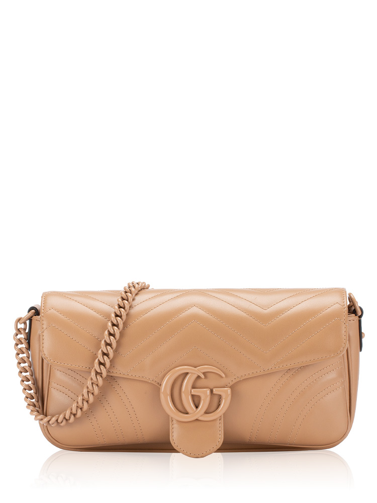 GG Marmont 2.0 Monochrome Chain Shoulder Bag Porcelain Rose