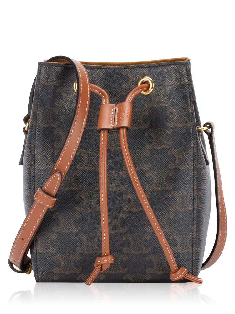 Triomphe Canvas Micro Sailor Bag Tan
