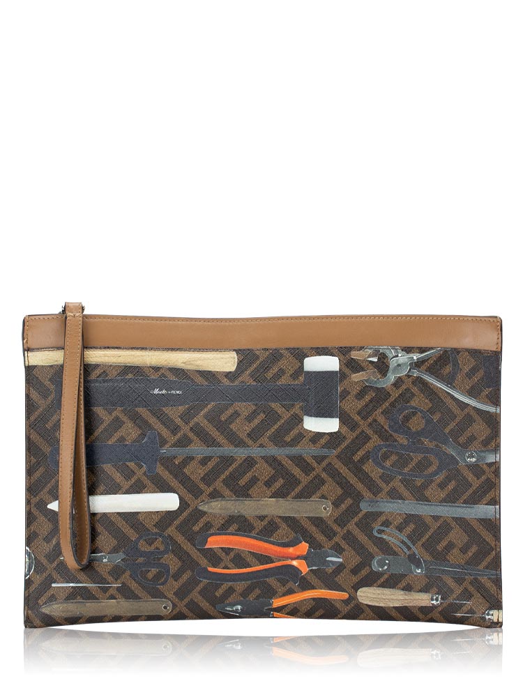 FF Tools Print Flat Pouch Brown