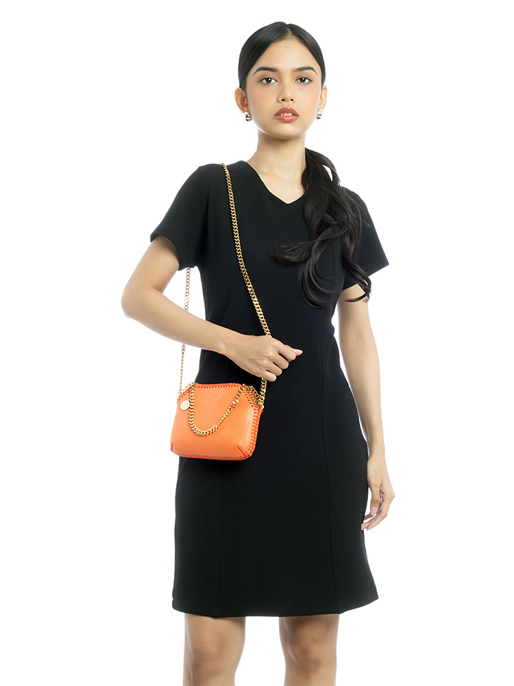 Shaggy Deer Falabela Mini Shoulder Bag Bright Orange
