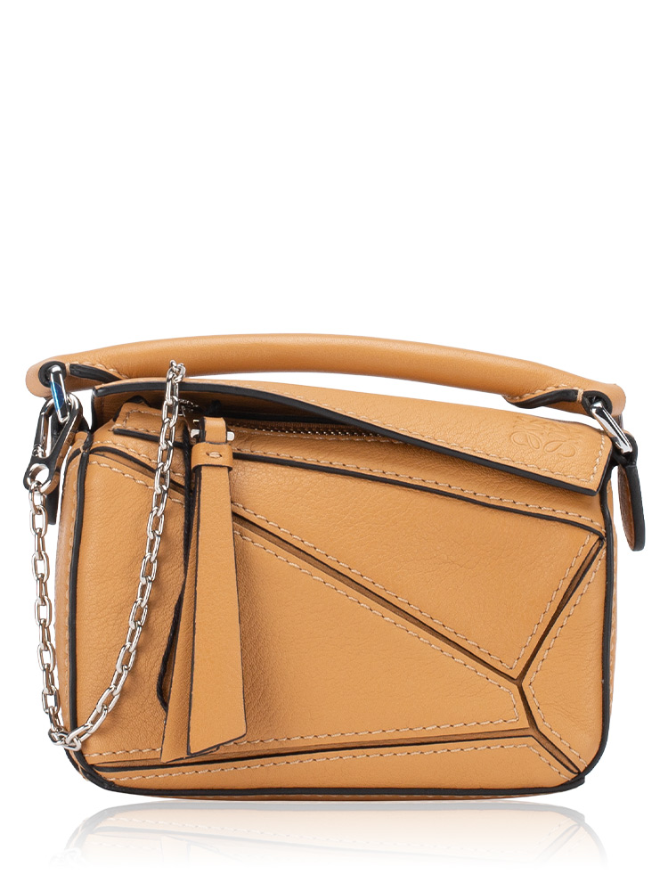Calfskin Nano Puzzle Bag Warm Desert