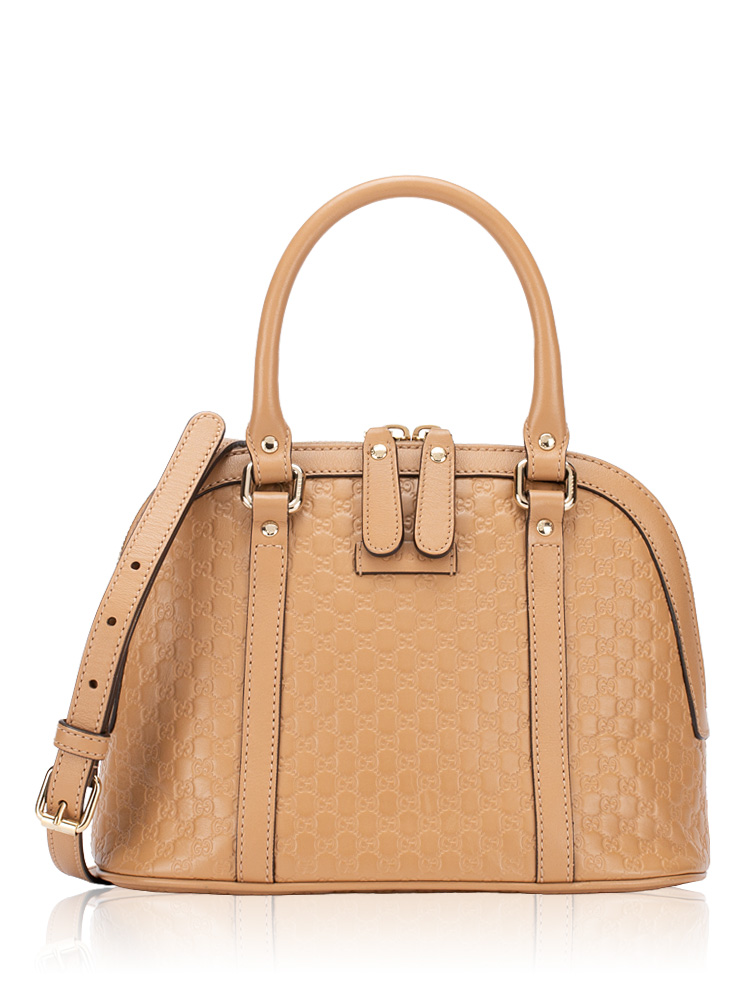 Soft Microguccissima Mini Dome Bag Camelia
