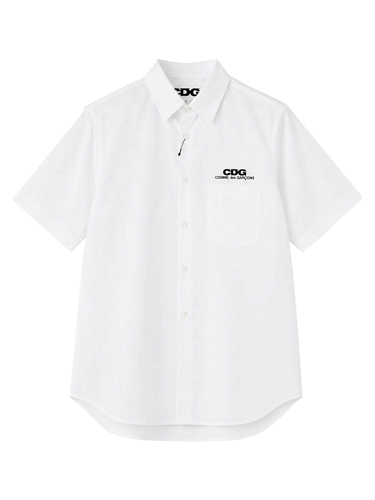 CDG Classic Short Sleeve Shirt White Sz L