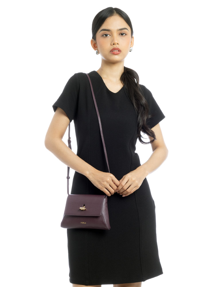 Net Mini Crossbody Burgundy