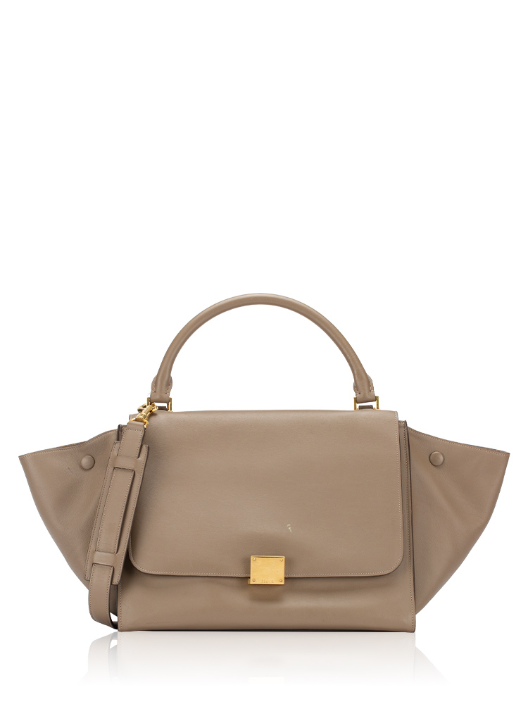 Smooth Calfskin Medium Trapeze Souris