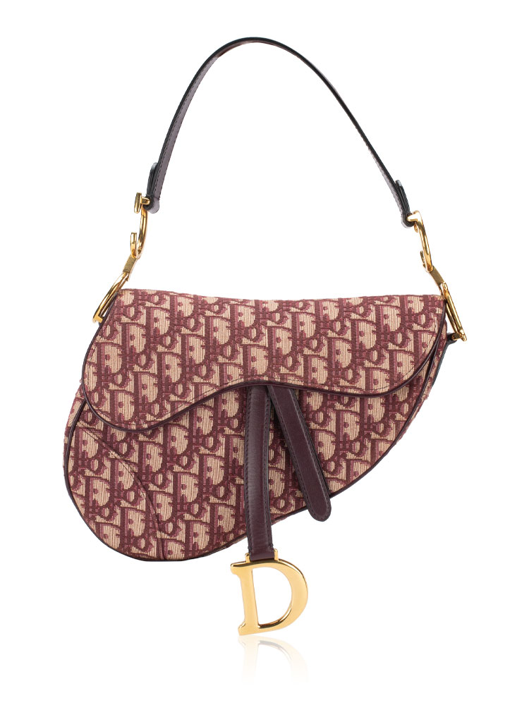 Oblique Saddle Bag Burgundy
