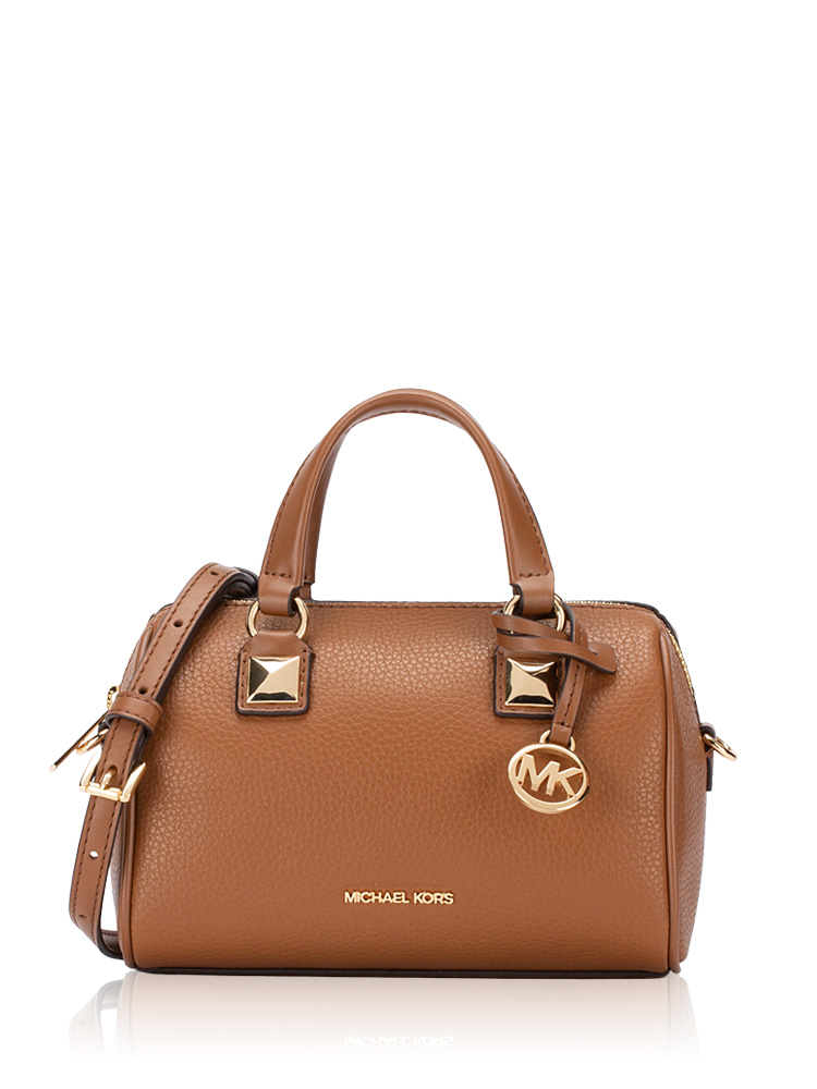 Grayson Pebbled Leather Small Crossbody Luggage