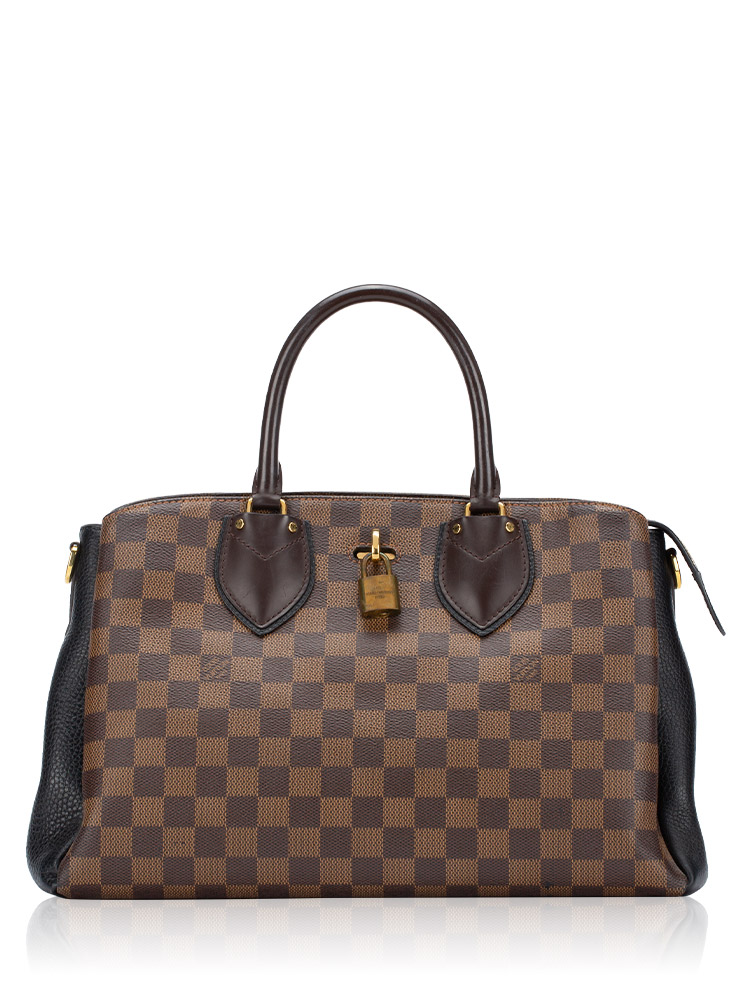 Cuir Taurillon Damier Ebene Normandy Noir
