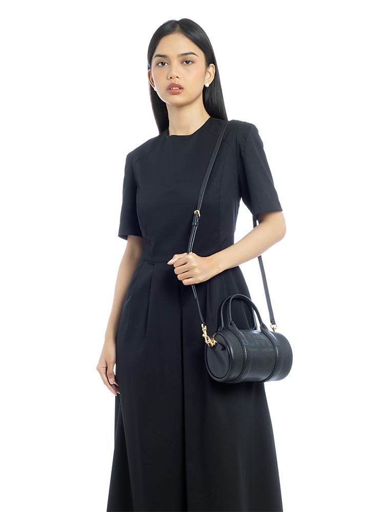 2S4HCR032H02 Leather Mini Duffle Black