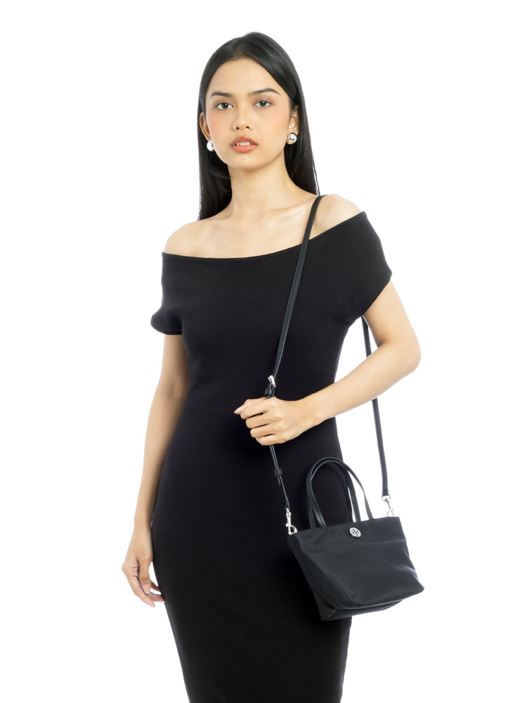 Nylon Mini Tote Black