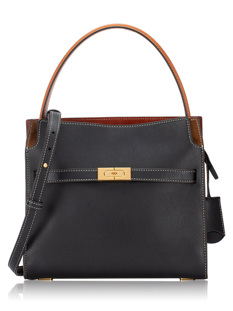 Lee Radziwill Small Double Bag Black