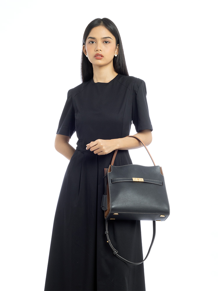 Lee Radziwill Small Double Bag Black