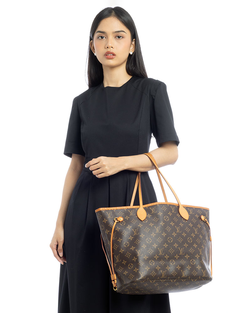 Monogram Neverfull MM NM Pivoine
