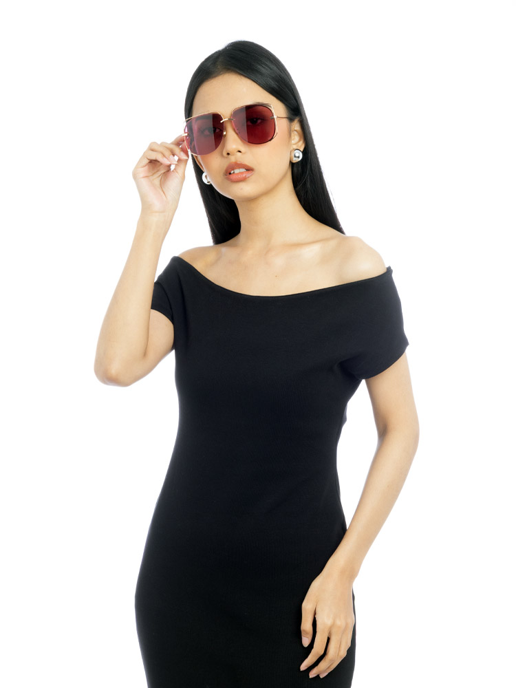 Metal Stellaire 6 Sunglasses Rose Gold Pink