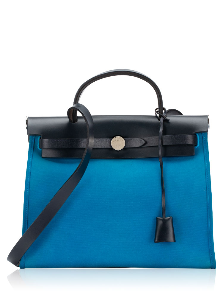 Toile Vache Hunter Herbag Zip 31 PM Bleu Zanzibar Bleu Indigo