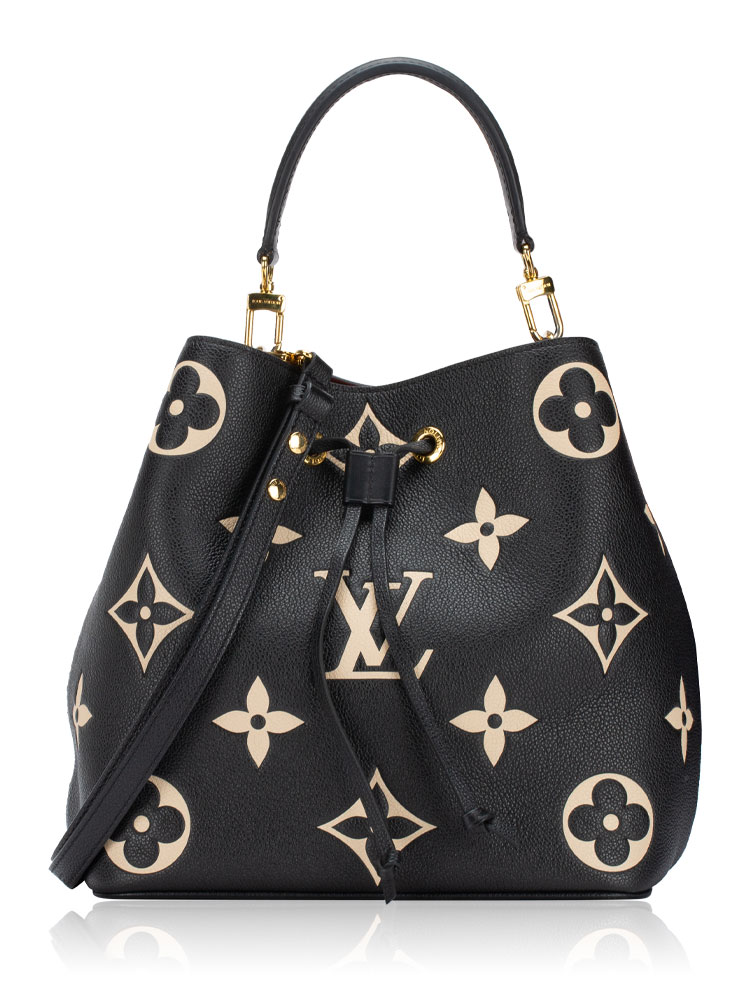 Monogram Empreinte Bicolor Neonoe MM Noir Crème