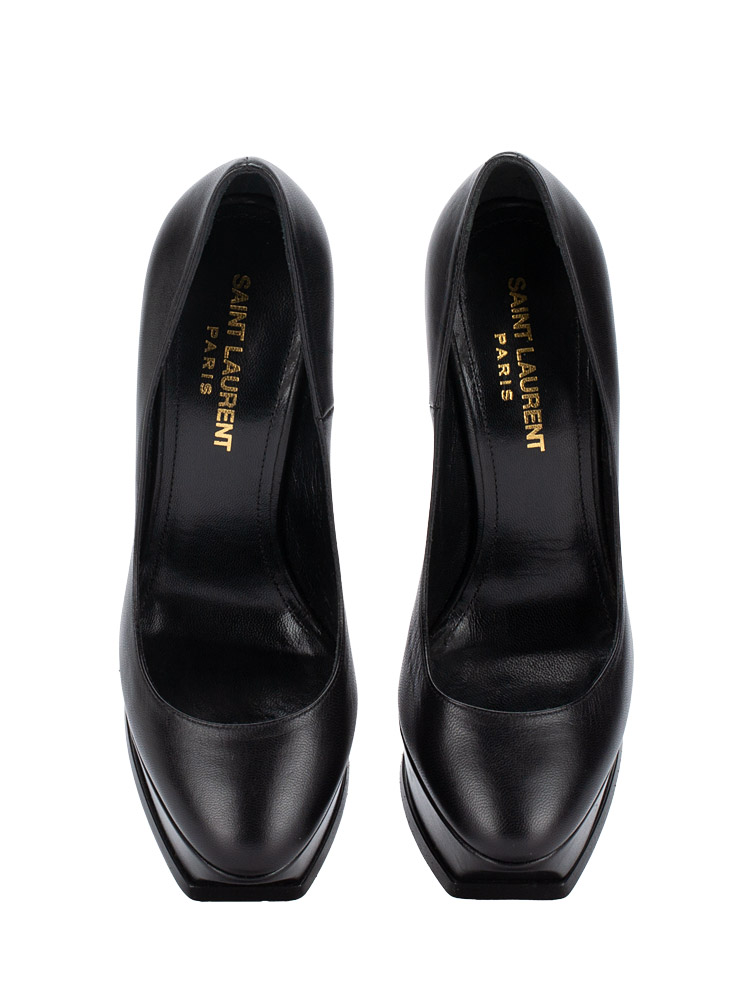 Calfskin Tripon Tribute 105 Pumps Nero Sz 35