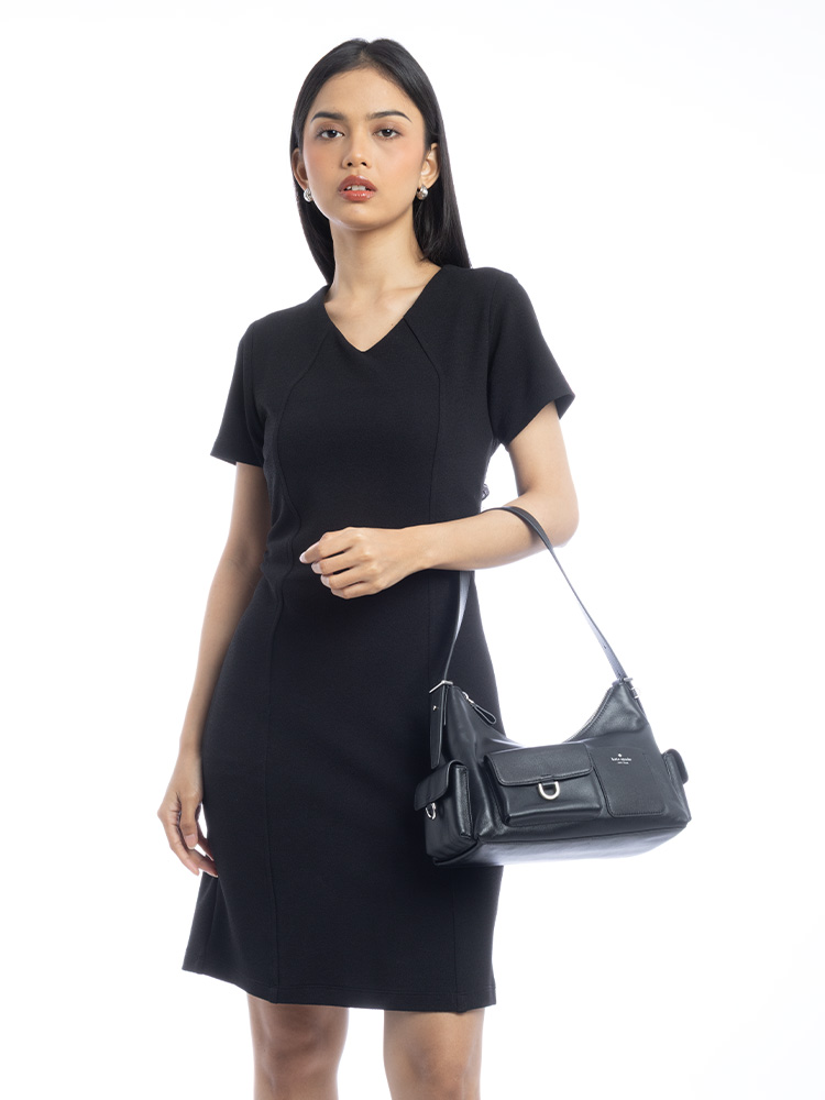 Cargo Medium Shoulder Bag Black