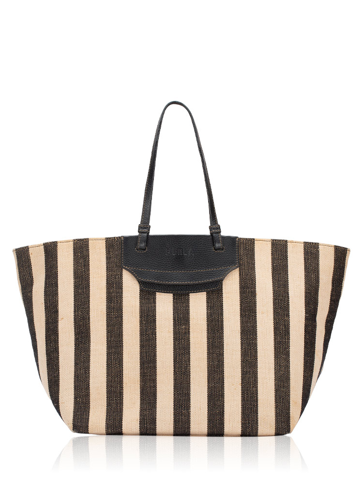 Meraviglia Stripe Tote Black Multi
