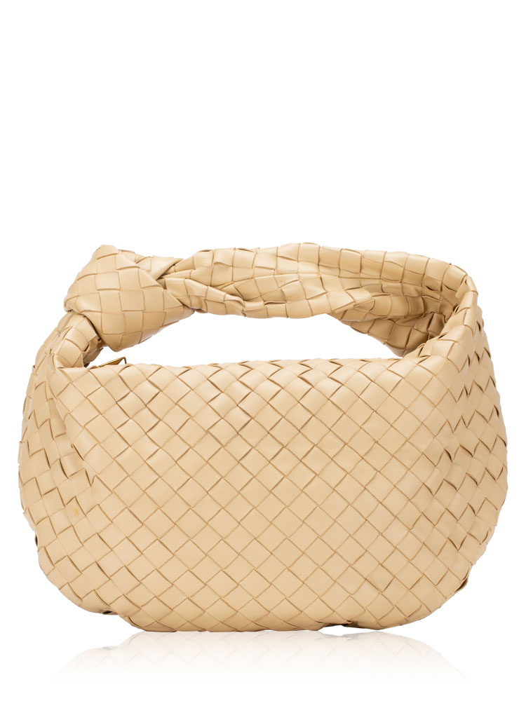 Nappa Intrecciato Jodie Teen Hobo Porridge