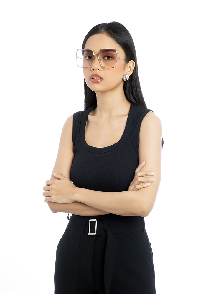 S1U EverDior Sunglasses Gold Violet