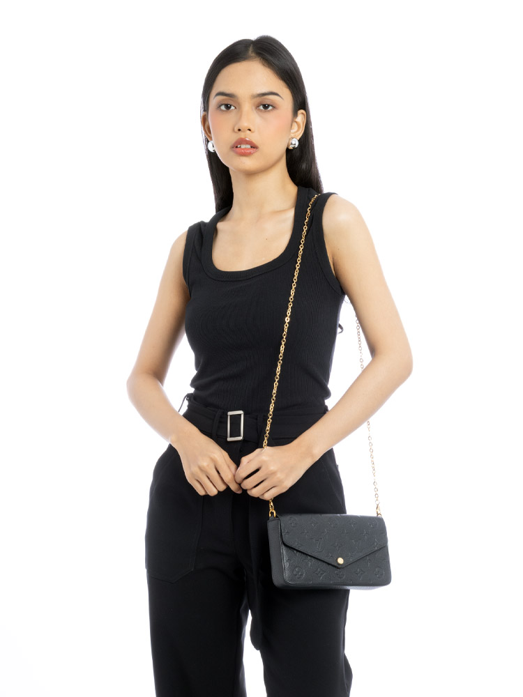 Monogram Empreinte Felicie Pochette Noir