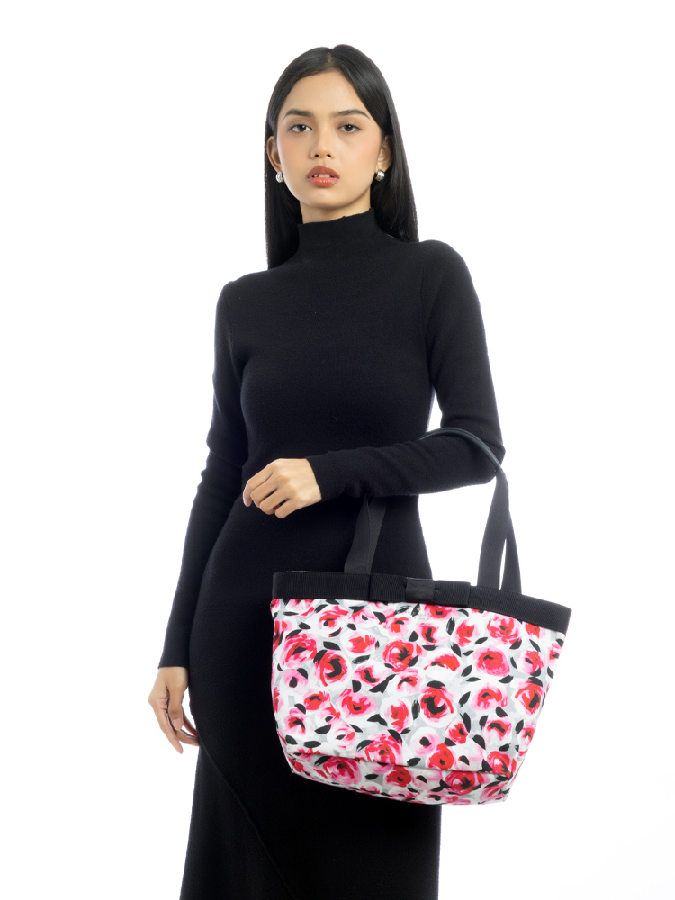 Chester Lane Dorothy Floral Tote Pink Posy
