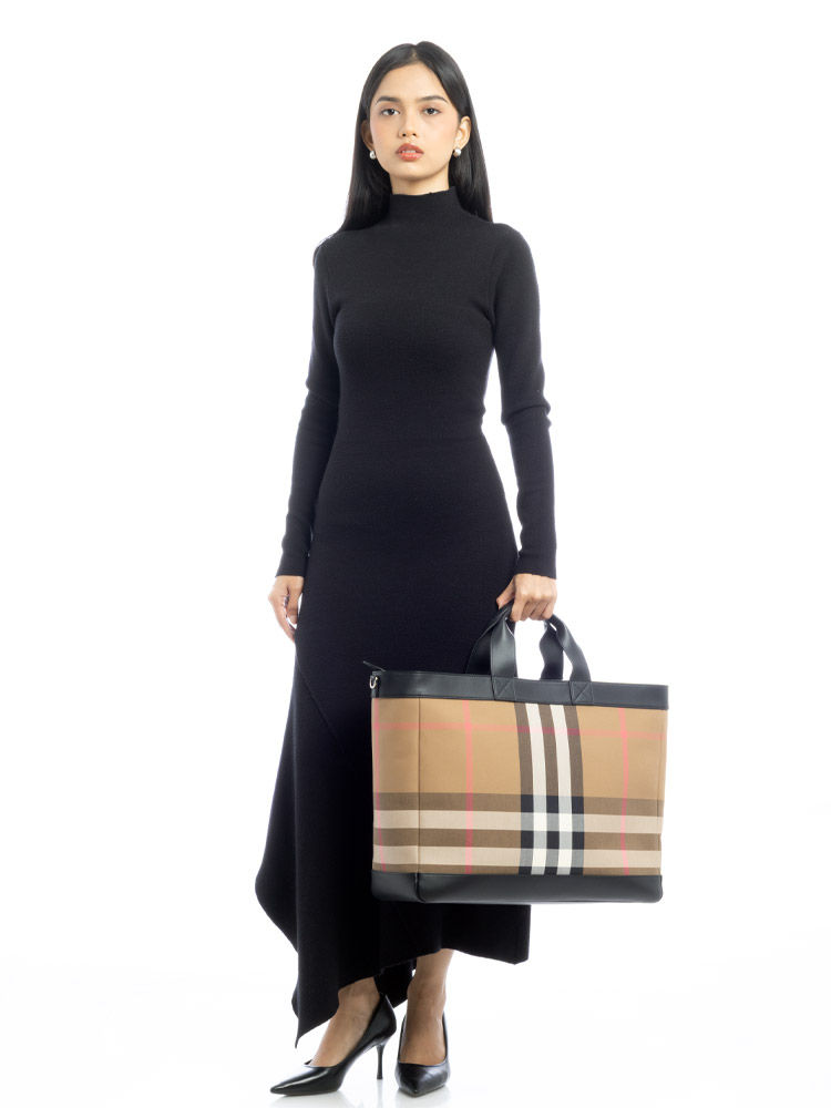 IP Check Ormond Tote Taupe Brown
