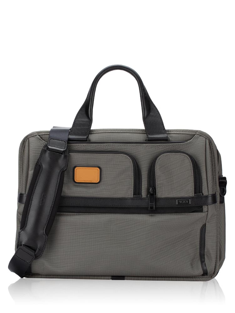 Alpha 3 Expandable Laptop Briefcase Grey