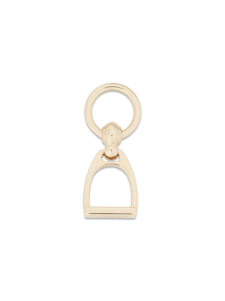 Permabrass Etrier Scarf Charm Gold