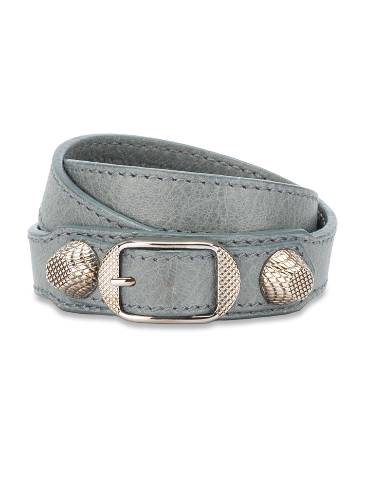 Silver Triple Tour Bracelet Ardoise Sz M