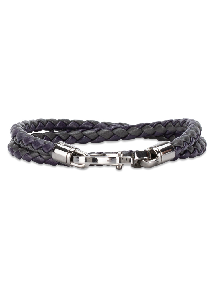 Cafskin MyColors Woven Wrap Bracelet Purple Gray
