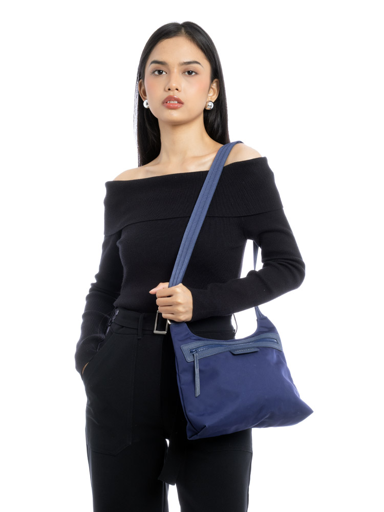 Le Pliage Neo Flat Crossbody Navy