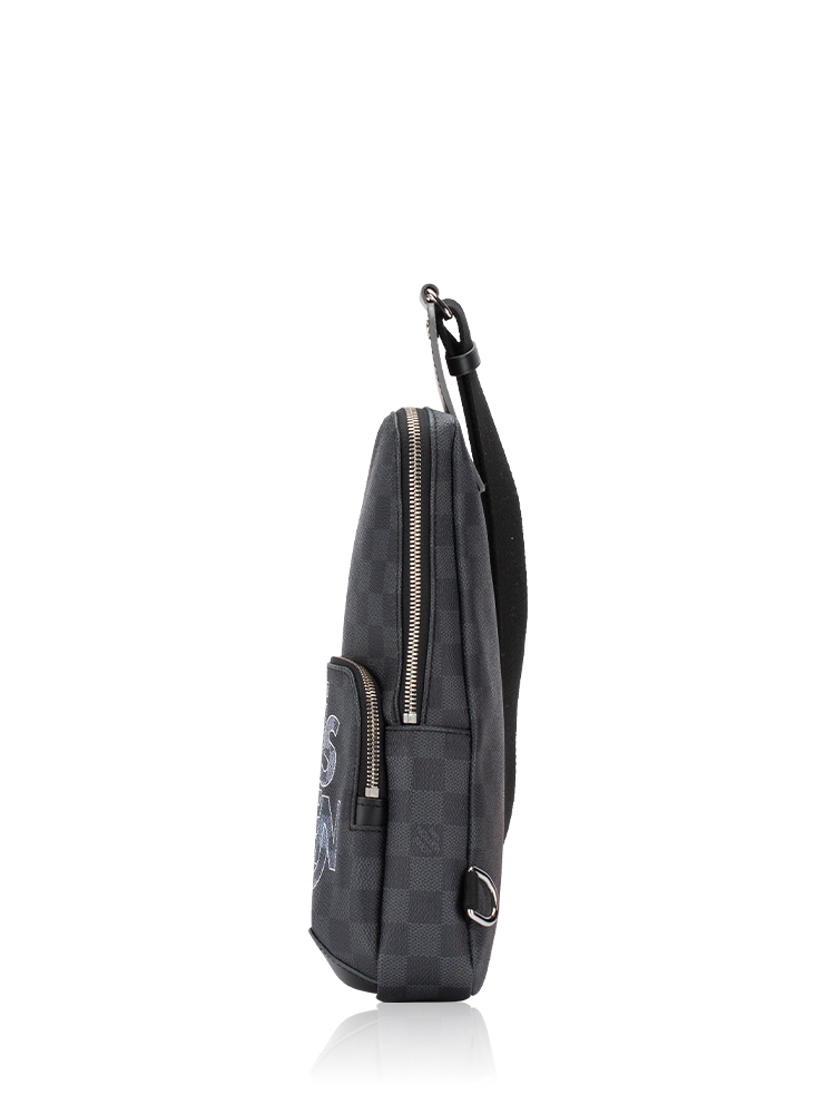 Damier Graphite Logo Avenue Slingbag