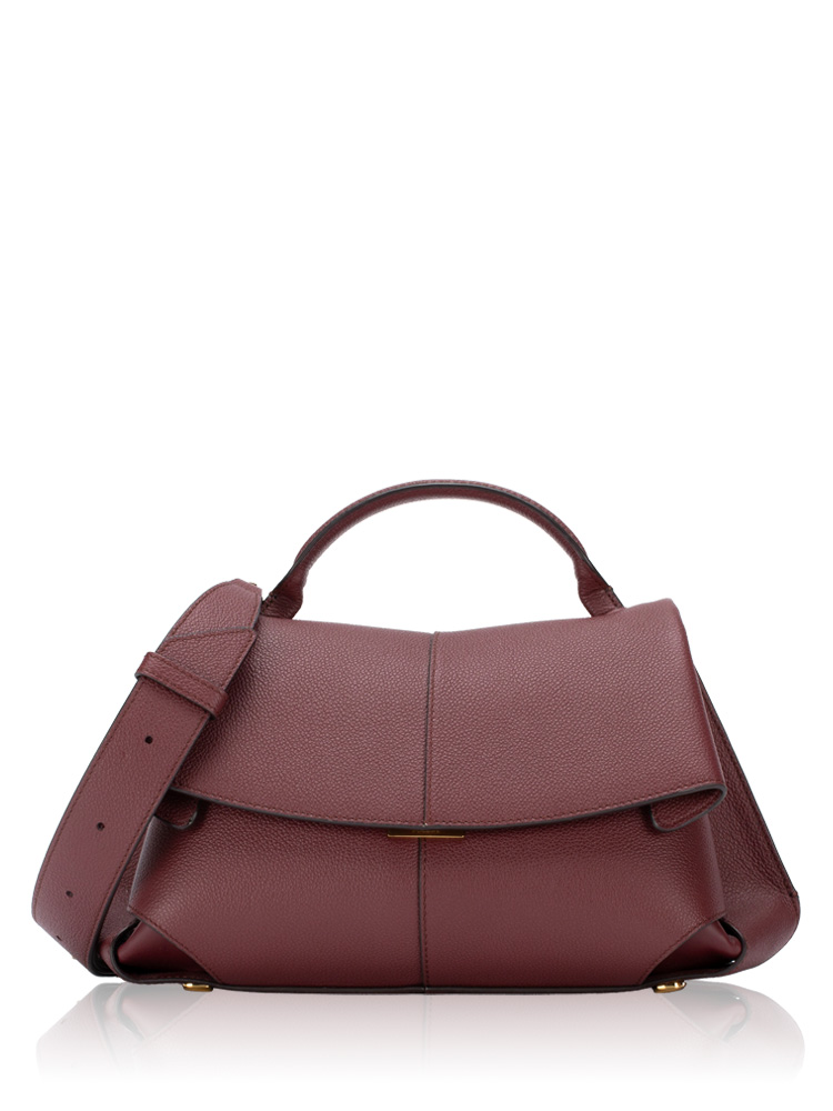 Textured Calfskin Mokki Black Cherry