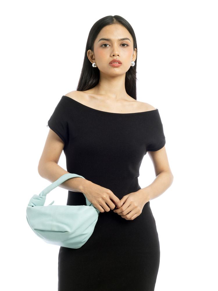 Calfskin Double Knot Mini Bag Spearmint