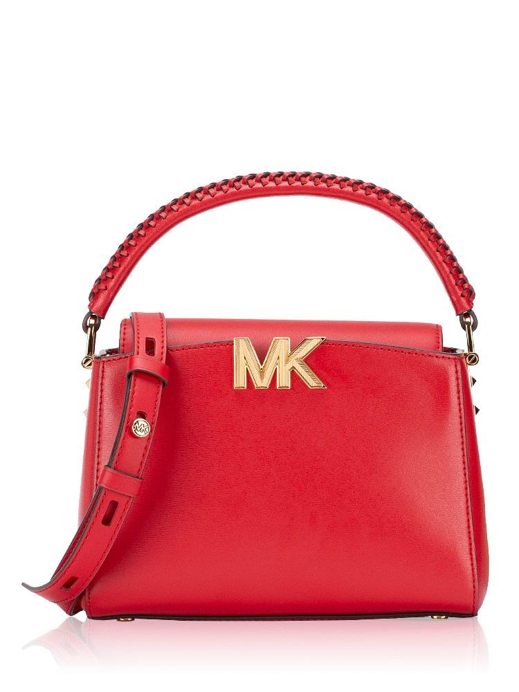 Karlie Leather Small Crossbody Crimson