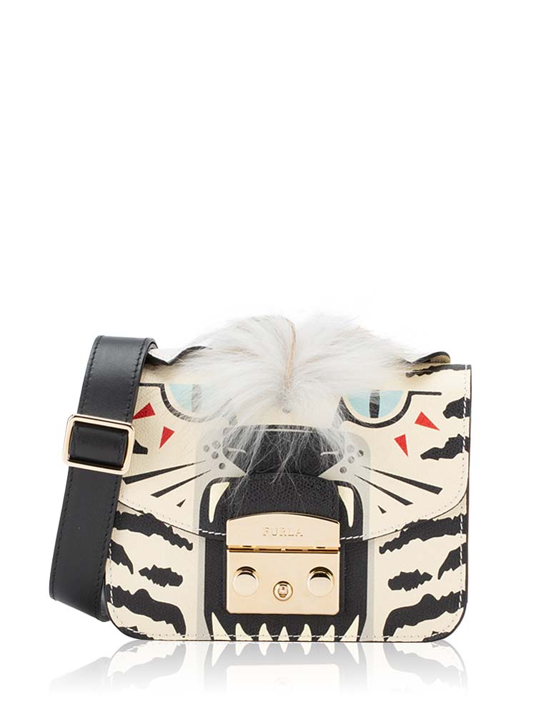 Metropolis Jungle Cat Mini Bag White