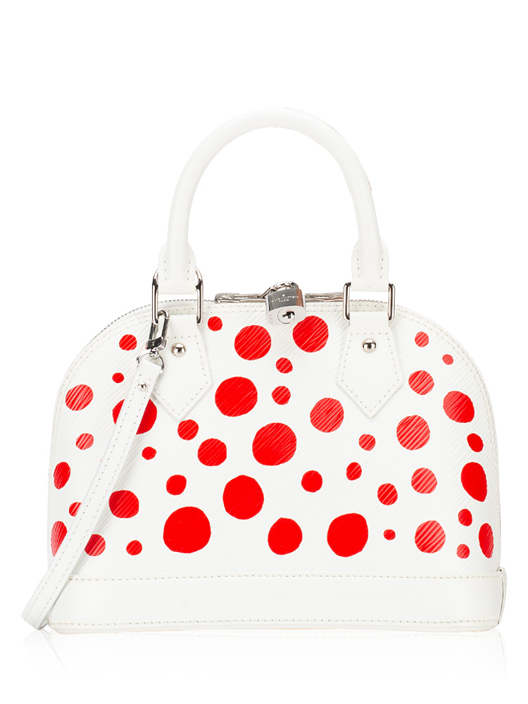 x Yayoi Kusama Epi Infinity Dot Alma BB Blanc Rouge