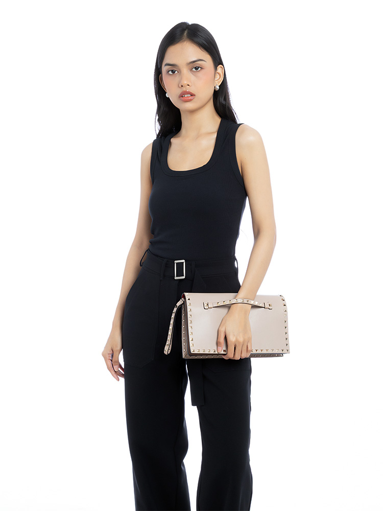 Nappa Rockstud Small Pochette Poudre