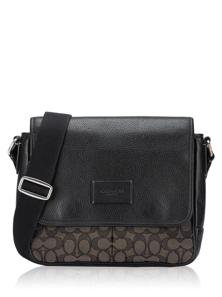CE534 Signature Sprint Map Messenger Charcoal Black