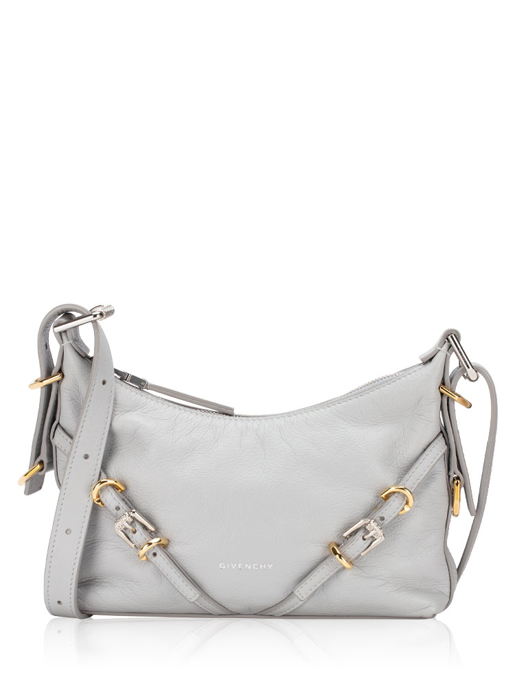 Calfskin Voyou Boyfriend Mini Party Bag Light Grey