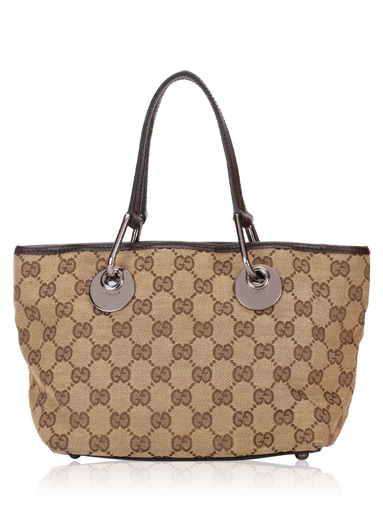 GG Canvas Eclipse Mini Tote Beige Ebony