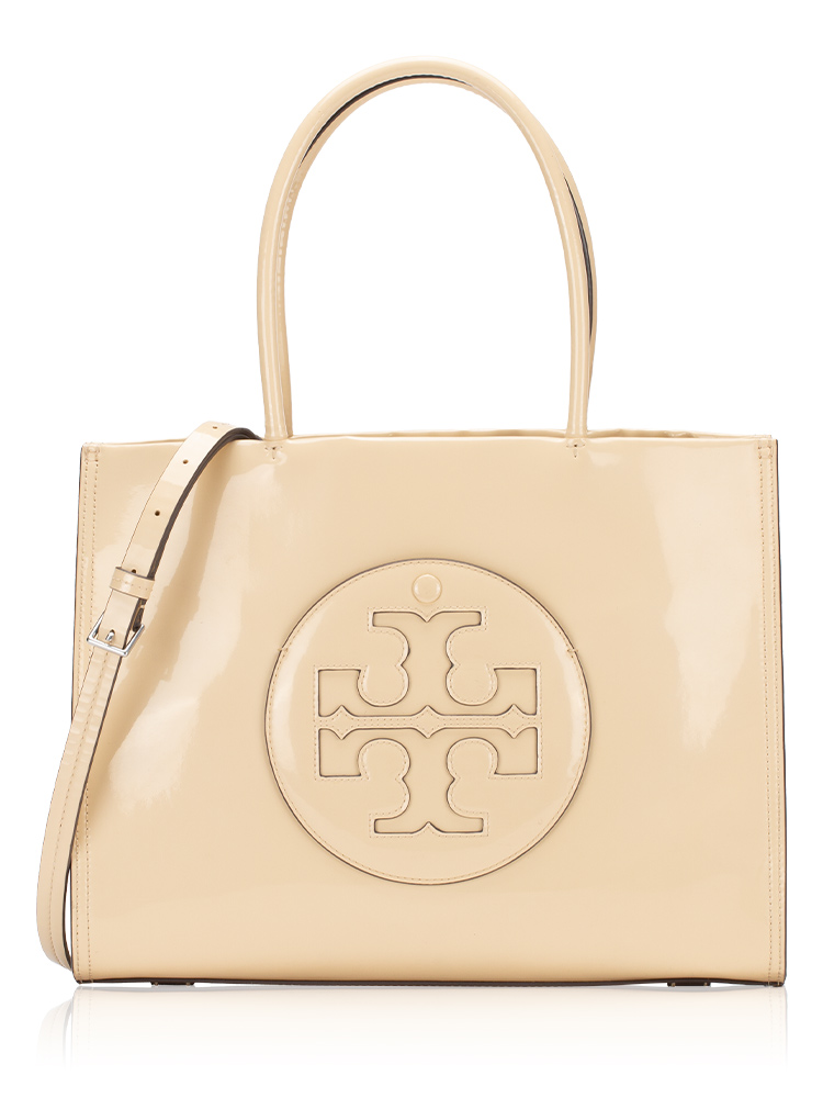 Ella Bio Patent Small Tote Vanilla Soft Serve