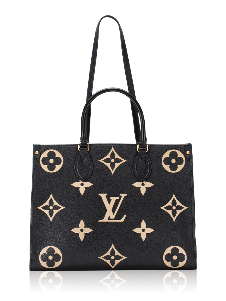 Monogram Empreinte Bicolor Onthego MM Noir Creme