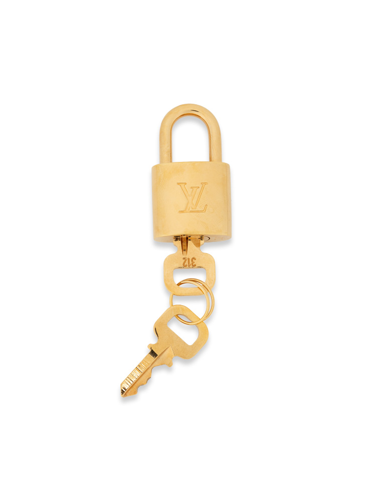 Brass Lock and Key Set Gold #312