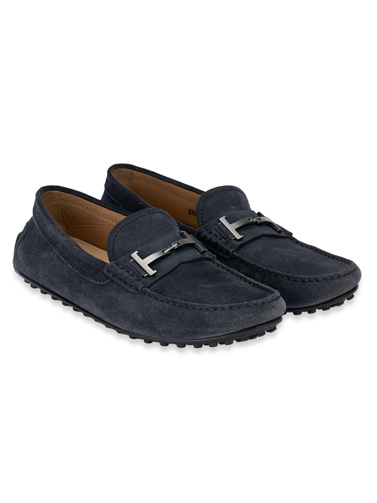 Suede City Gommino Drivers Navy Sz 6.5