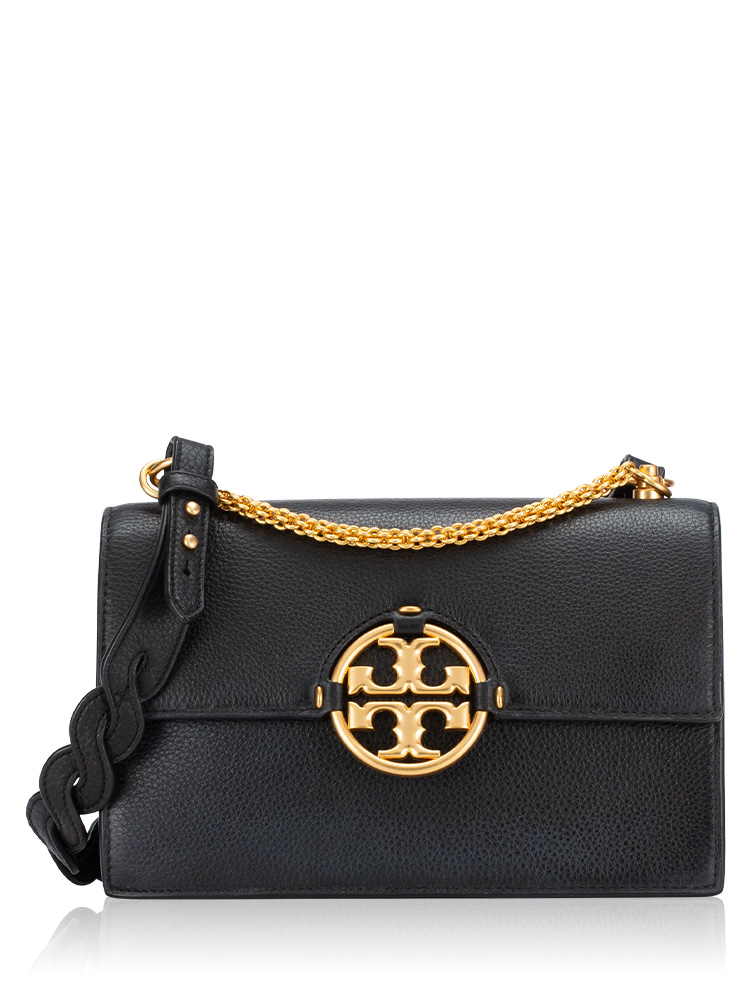 Miller Flap Shoulder Bag Black