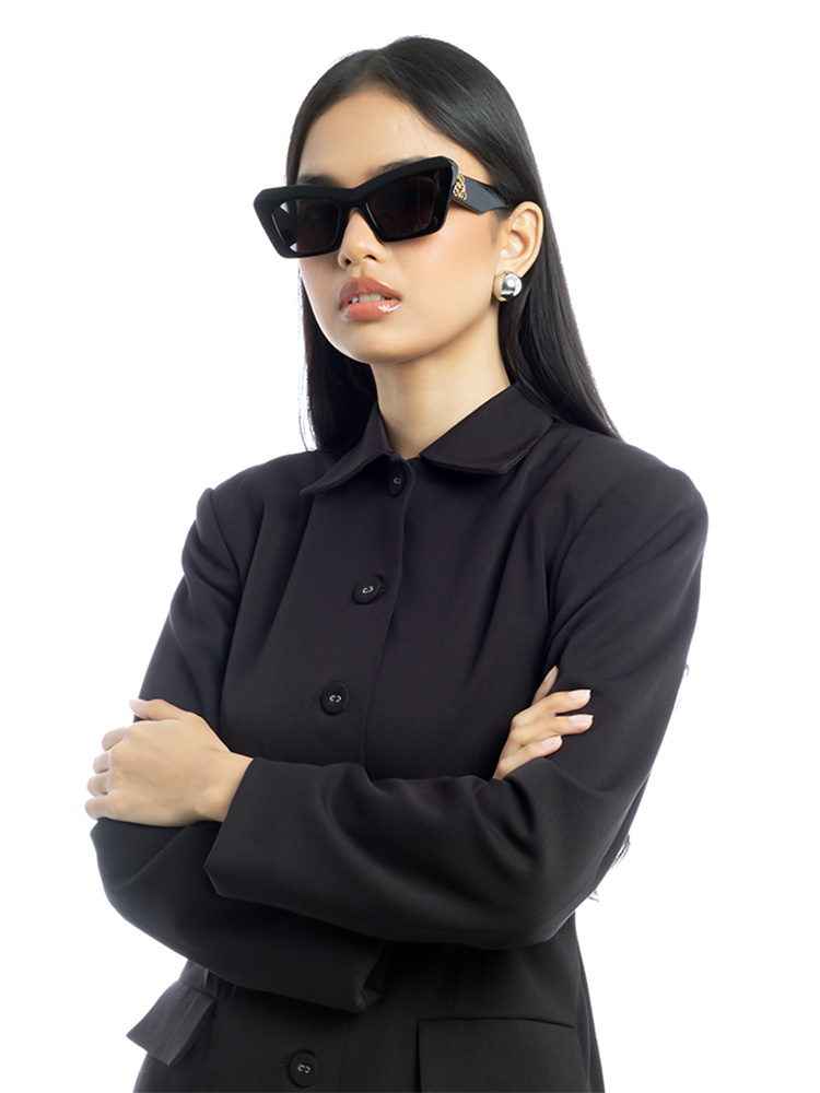 LW40036I Cat Eye Sunglasses Black