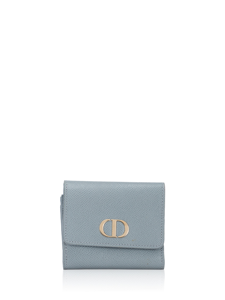 Calfskin 30 Montaigne Wallet Cloud Blue
